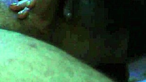 Wife sucks lover while husband works nearby