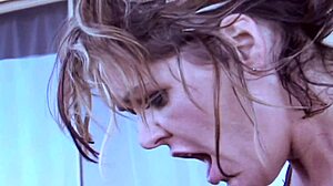 Blonde milf and brunette friend engage in muff diving, cunilingus, and toy play in stockings