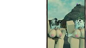 Roblox Cute Military Girl Dances Sexy with Cowgirl Moves