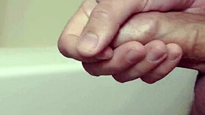 Just chilling, watching my dick cum in slow motion. Looks tasty up close, right?