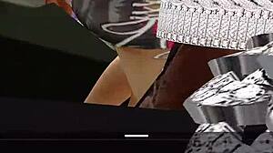 Big booty bitch twerks at party