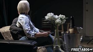 hot blonde milf fucked hard during real photoshoot