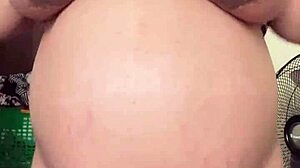 horny pregnant maid reveals big boobs on camera