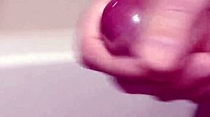 Just chilling, watching my dick cum in slow motion. Looks tasty up close, right?
