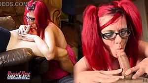 kinky lily b sucks cock feet balls ass swallows cum