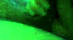 Wife sucks lover while husband works nearby