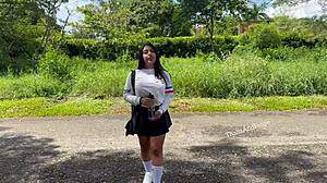 university girl easily gives in to stranger in long-distance relationship