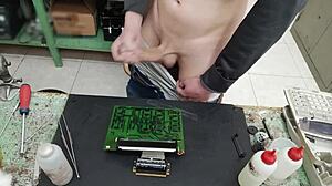 Blasting Massive Cumshot On Client's Machine