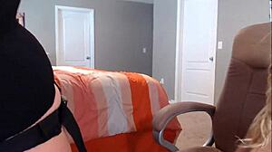 I luv watchin these milf lesbians in strap on doggy pov, their big asses bent over.