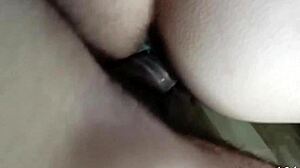 this teen is fucking and having an orgasm.