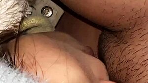 My neighbor passionately licks my pussy in an abandoned barn, hiding our lesbian desires from everyone