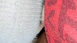 My neighbor passionately licks my pussy in an abandoned barn, hiding our lesbian desires from everyone