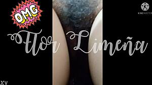 peruvian woman pees at home during social isolation