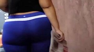 venezolana bbw with fat ass caught on hidden camera