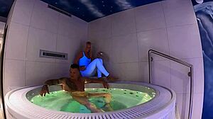 Thomas J with Claudia Mac at home in a blonde tattooed setting.