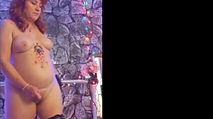 Hotwife Steffi Shows Big Pussy Lips in Sexy Dance Compilation PMV 7, Redhead Teasing Every Move.