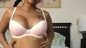 Super hot Cuban babe twerks her phat ass in bra and panties, damn!