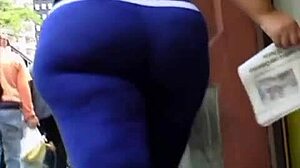 venezolana bbw with fat ass caught on hidden camera