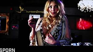 Big Tits Blonde Milf Bent Over And Fucked In Pub With Sensual Riding