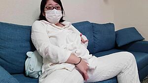 Asian housewife's naughty solo play: Full movie available