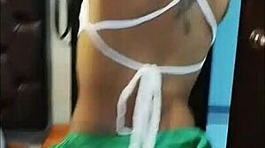 ROSSY EBONY TRIES LINGERIE, ENDS UP CUMMING HARD