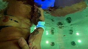 Thomas J with Claudia Mac at home in a blonde tattooed setting.