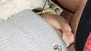 My neighbor passionately licks my pussy in an abandoned barn, hiding our lesbian desires from everyone