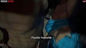 Paolla hotwife gets wild with big black cock in public