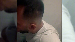 Blowjob in Gym Locker Room