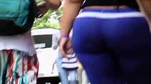 venezolana bbw with fat ass caught on hidden camera