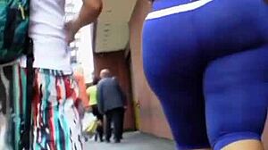 venezolana bbw with fat ass caught on hidden camera