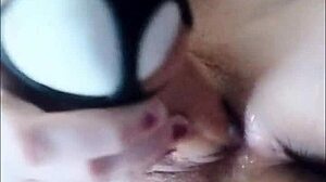 That large dildo makes my pussy drip so wet!