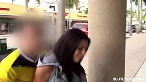 Suspected Thief Mazy Myers Stripped and Forced to Pleasure Security Officer