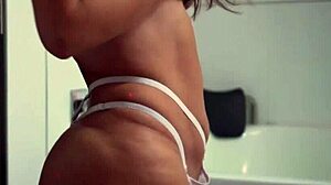 sensual bbw in lingerie masturbaing at motel oops