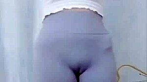 Asian Girl Dancing With a Teasing Cameltoe Show