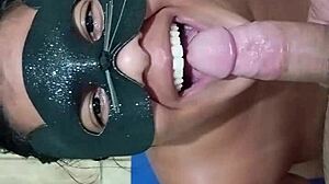 my wife doing something fun with her mouth and riding