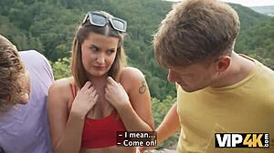 Vip4k Tale of Young Lady Banged Hard by Two Huge Cocks as Husband Watches