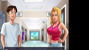 Roxxie and Mia have fun in the locker room