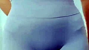 Asian Girl Dancing With a Teasing Cameltoe Show