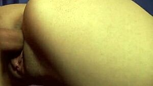 Teen babysitter Sayra Von rides cock in lingerie while on the job.