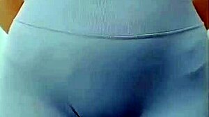 Asian Girl Dancing With a Teasing Cameltoe Show