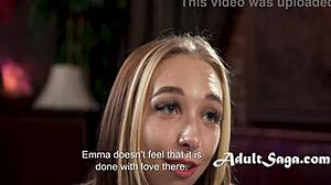 Petite Blonde Dyke Rides BBC Boss For Interracial Spunk