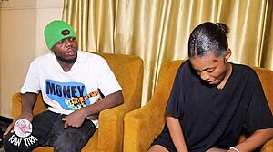 I fingered my sister's ebony girlfriend while she was alone