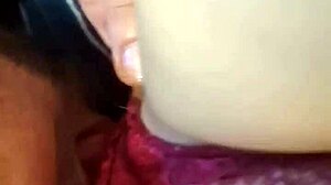 Intriguing POV of big ass close-up