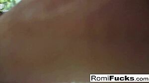 Romi Rain and Dani dive into steamy lesbian fun under black-light vibes.