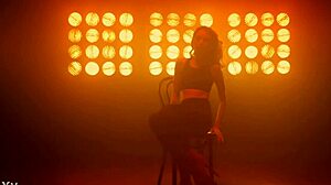 pole dance strip tease sensual latina dancing cowgirl