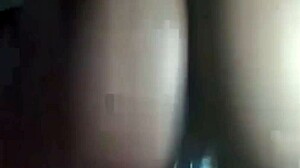 I'm losing it watching this horny ebony squirt in orgasm. Her tight pussy and shaking ass drive me wild in POV.