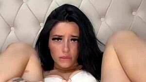 Young American college student's girlfriend shows her mettle in bed