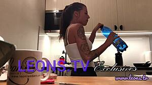 braless hot tight pussy sexy college girls house party in thongs