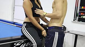 Perverted Stepbro Teaches Latina Stepsis Billar to FUCK Her VAGINA